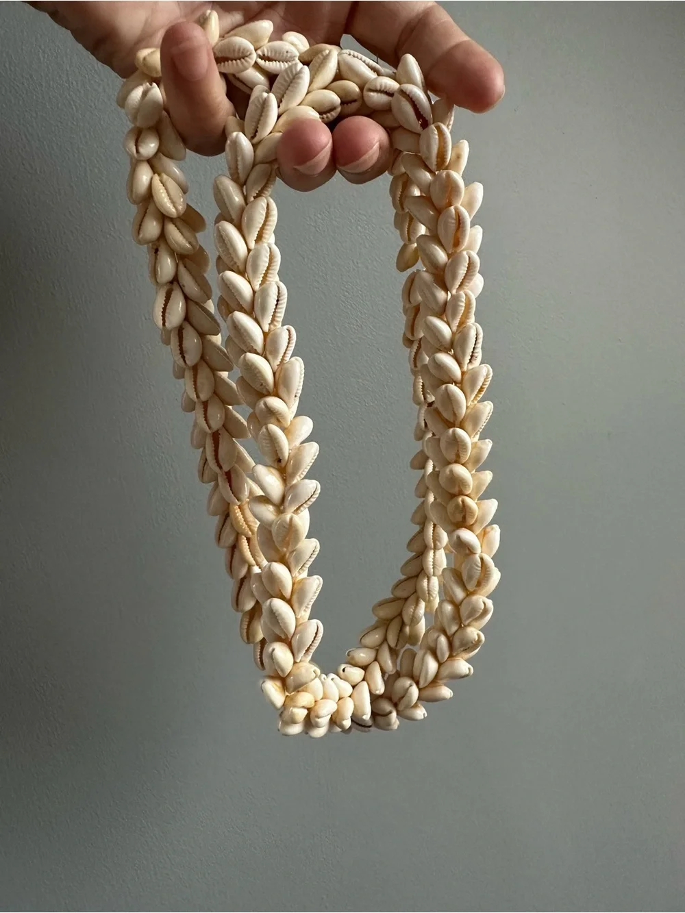Vintage Cowrie Shell Lei